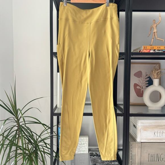 lululemon athletica Pants - Lululemon Flurry Up Grape Leaf Yellow Super High Rise Tight 28” Women’s Size 12